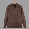 ***SOLD*** NWT Drake's Mid Brown Linen Overshirt (Size Large)