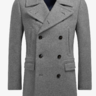 SuitSupply Light Grey and Green Peacoats