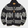 (SOLD)Todd Snyder X Canadian Sweater Company Fair Isle Rugged Cardigan in Navy: M