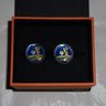 Penny Black Forty Hand Painted Isle of Man 5p Golf Coin Cufflinks