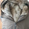 DROMe Large 52 Made in Italy army parka Lapine Leather Polyester