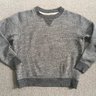 rulezpeeps Smile Wool Cotton/Wool Grey Sweatshirt With Contrast Trim M