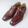 NIB BOTTI Burgundy Hand-welted Single Monk Strap Dress Shoes UK9.5 US10
