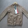 Giorgio Brato Leather Jacket Beige Gr. 48 /S