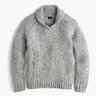 J. Crew Shawl-Collar Sweater in Irish Donegal Wool (Marled Sky) in XS