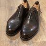 Vass Wholecut on P2 last in brown museum calf 45EU w/ Vass shoe trees