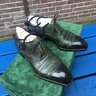 **SOLD** BESTETTI GLADIATOR NOVECENTO LINE 9 E UK ANTIQUED GREEN LEATHER (HAND PAINTED)