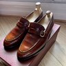 Vintage Aubercy Paris Loafer in chocolate brown leather 6,5 UK