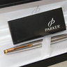 【Sold】NIB 1997 Parker 45 Fountain Pen Stainless Steel Flighter Deluxe Model, Brand New In Box