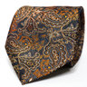 Black and Orange Paisley Neck Tie