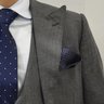 Vitale Barberis Canonico MTM grey Prince of Wales 38 gently worn