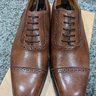 NIB Meermin 101565 - COGNAC MUSEUM CALF COGNAC, ELTON last, 7' 5 (8 1/2 D)