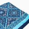 Blue Medallion Pocket Square