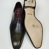 SOLD! NIB SANTONI GOODYEAR HAND-PATINA RAINBOW GRADIENT LEATHER DERBY UK8.5