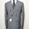 SOLD! NWT SARTORIA PARTENOPEA Napoli Gray Green Gingham DB Blazer EU52