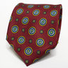 Men's Red Floral Paisley Tie