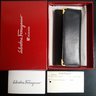 BNIB Salvatore Ferragamo Keycase Keychain Green Calf Leather