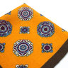 Wool Pocket Square Orange Medallion | Men's Ancient Madder Pocket Square