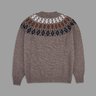 BNWT Unworn Drake's Natural Argyle Yoke Wool Crew Neck Jumper Sz XL