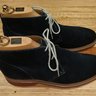 Size 43 Grenson Blue Suede Chukka Boots