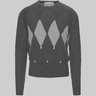 SOLD❗️Ballantyne Lab Argyle-Intarsia Cashmere Sweater Colorblock IT52/M-L