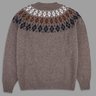 BNWT Unworn Drake's Natural Argyle Yoke Wool Crew Neck Jumper Sz XL