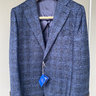 NWT Suitsupply Jort Navy Check Jacket