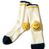 64 Yarn Smiley Socks - White