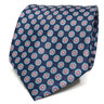 Blue Slim Tie | Men's Floral Necktie | Flower Pattern | Suit Accessories