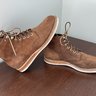 [SOLD] Viberg Aged Bark Roughout on Mini ripple sole with leather heel stack Viberg SIZE 8