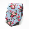 ight Blue Floral Tie | Men's Flower Pattern Necktie | Suit Accessories