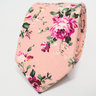 Pink Floral Tie | Men's Skinny Necktie With Flowers | Summer Style | Cotton Material Neckwear