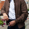 Mandelli Suede Bomber A1 Jacket