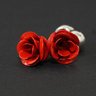 Red Rose Floral Cufflink