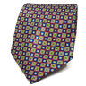 Red Tie Medallion Pattern | Men's Burgundy Necktie | 7.5 CM Wide Necktie