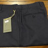 SOLD NWT Canali Navy Wool Flat Front Trousers Size 48 EU 32 US Retail $395