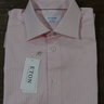 SOLD NWT Eton Contemporary Fit Pink/White Stripe Shirt Size 16 Retail $260