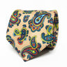 Tan Large Paisley Neck Tie | Men's Tie | Suit Accessories