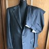 Brioni «Palatino» Charcoal Gray Solid Wool Suit 40/50