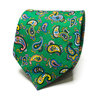 Men's Green Tie | Paisley Pattern Neck Tie | MIni Print | Suit Accessories | Menswear | Neckwear