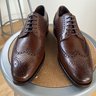 [No longer available] NIB Carmina Wingtip Derby - Brown Vegano - UK 6.5 US 7.5