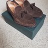 Crockett & Jones Brown Suede Cavendish loafers 9.5E UK [SOLD]