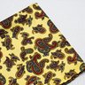 Yellow Pocket Square | Paisley Pattern Handkerchief | Suit Accessories | Men's Fashion