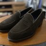 SOLD - Brown suede loafers with Dainite sole