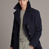 NWT RALPH LAUREN PURPLE LABEL NAVY CASHMERE PEACOAT LARGE