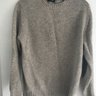 Drakes soft lambswool shetland jumper, with suede elbow patches
