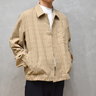 SOLD - Auralee hard twist wool double face check blouson 5/XL