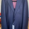 NWT Suitsupply hopsack navy blazer super 130s