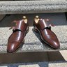 Sold- Crockett Jones brown double monks. UK-7.5 US-8.5..Handgrade line