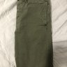 RRL Officer Chino, Olive, Size 33